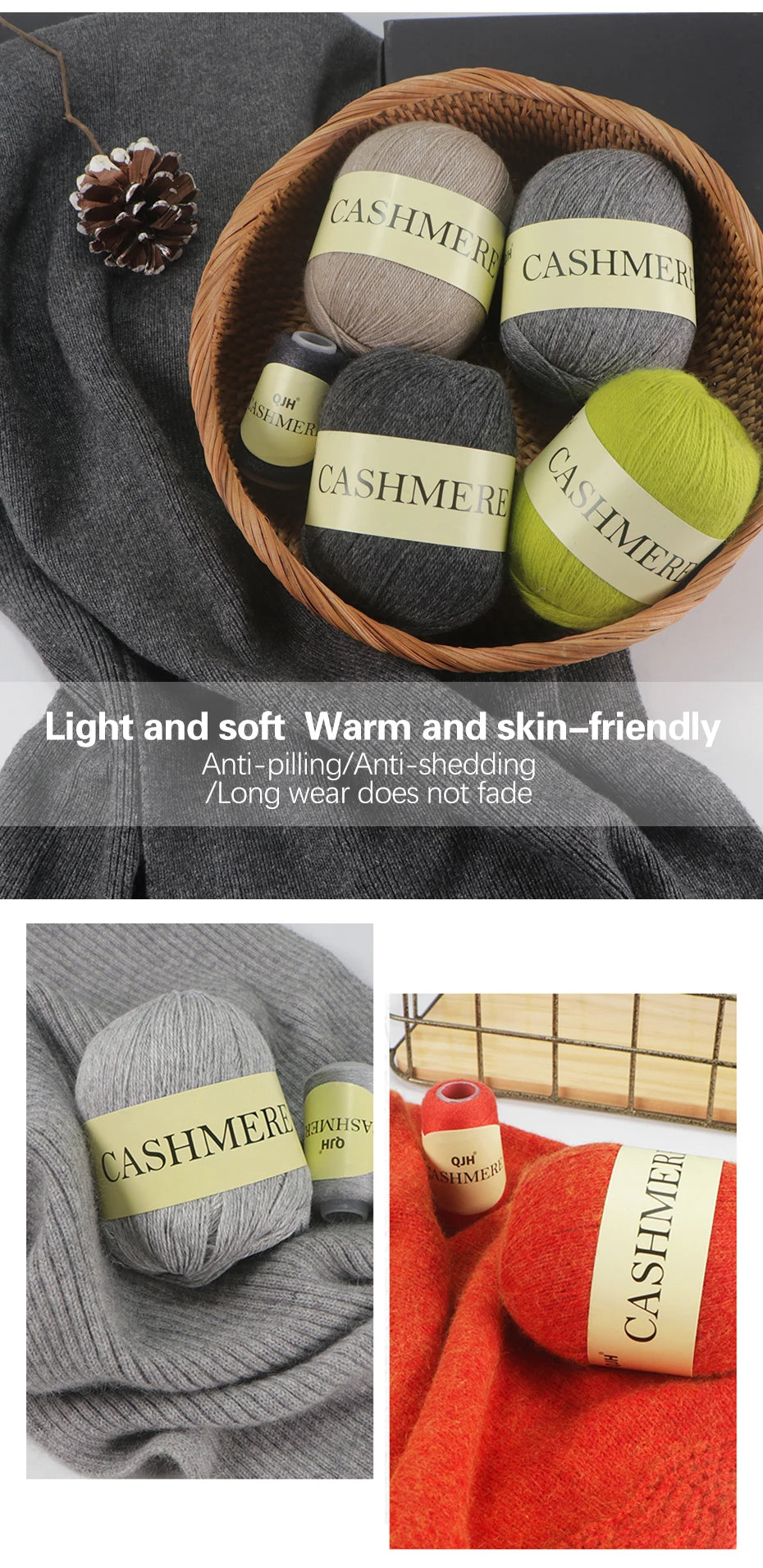 QJH Mongolian Cashmere Yarn