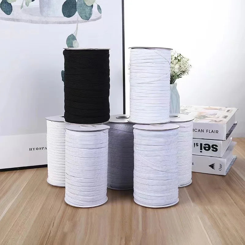 High Elastic Sewing Band – 5 Yards, 3–12mm