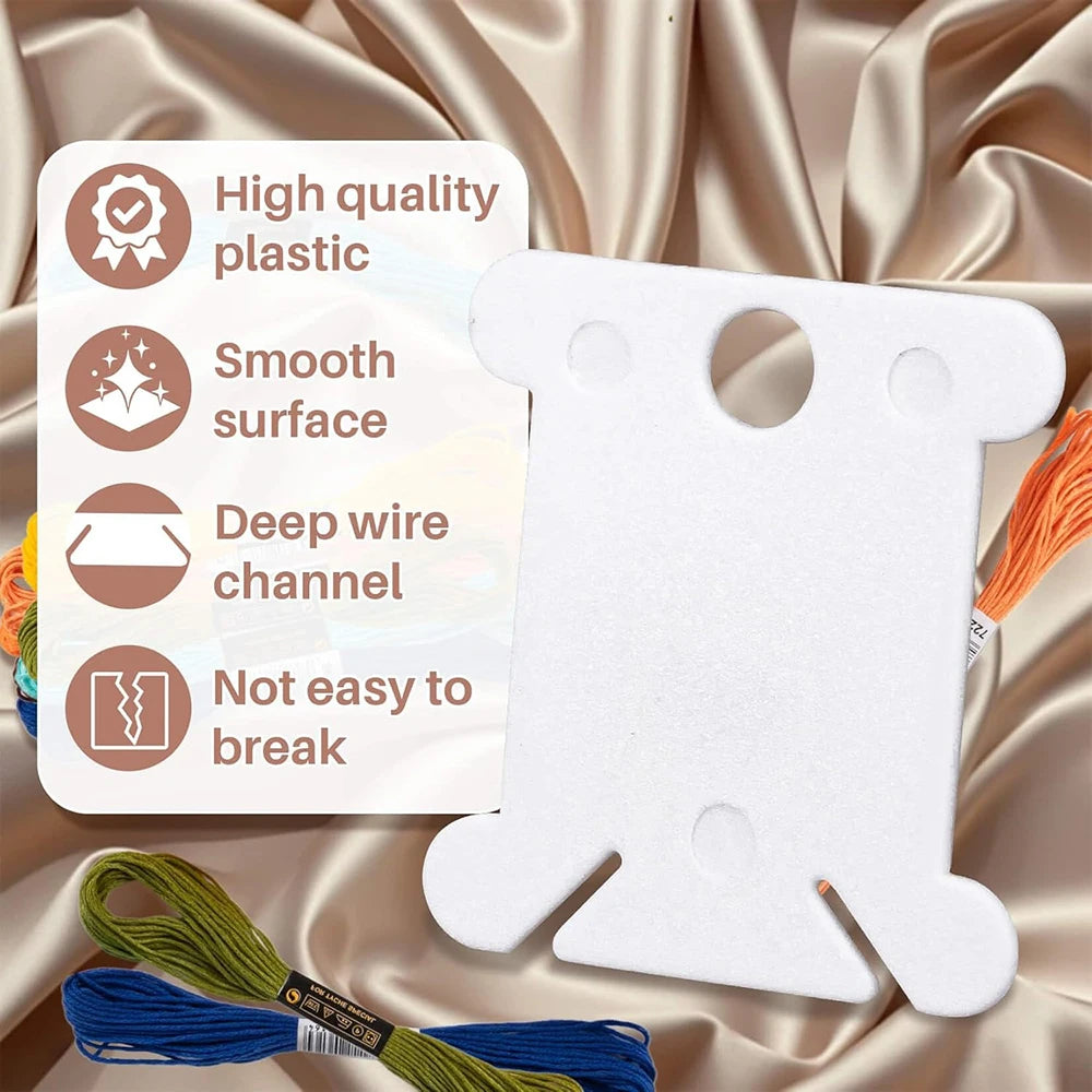 Plastic Embroidery Floss Bobbins & Organizer for DIY Sewing