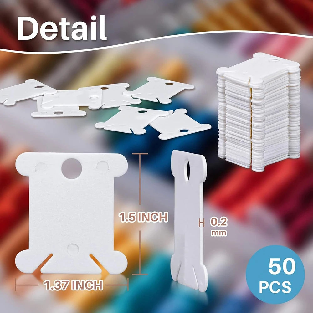 Plastic Embroidery Floss Bobbins & Organizer for DIY Sewing